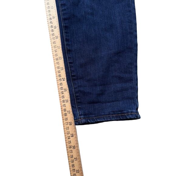 NYDJ Blue Denim Women's Size 14 Jeans Ankle Skinny Leg Casual Mid-Rise - Picture 9 of 10